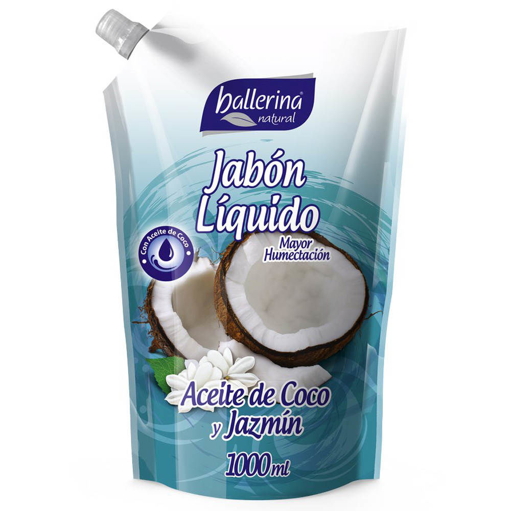 Click para tamaño original Ballerina Jabón líquido coco jaz 750ml(12)