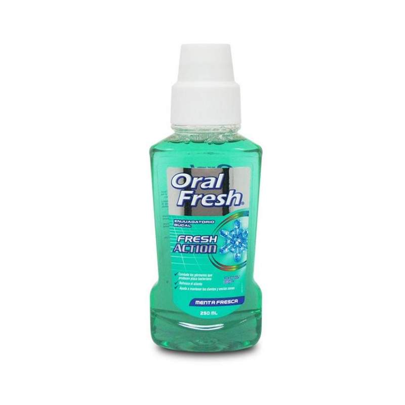 Oral Fresh enjuague bucal m/fresca verde 250ml (18)