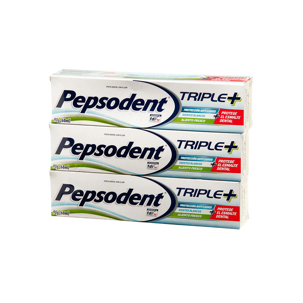 Pepsodent Pasta dental triple+90g x3(24)