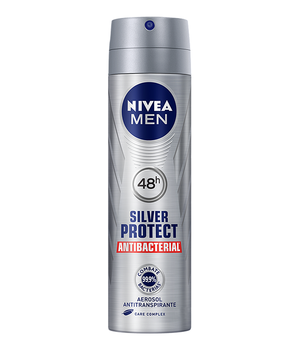 Nivea deo spray antibacterial dry silver men(12)