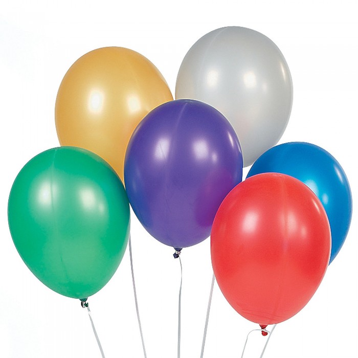 Click para tamaño original Globo 12 un surtido Metalico