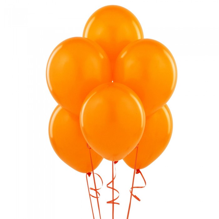 Click para tamaño original Globo 50 u. liso naranjo Ballontex