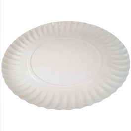 Click para tamaño original Platos de cartón desechables blancos 10 unidades (1000)