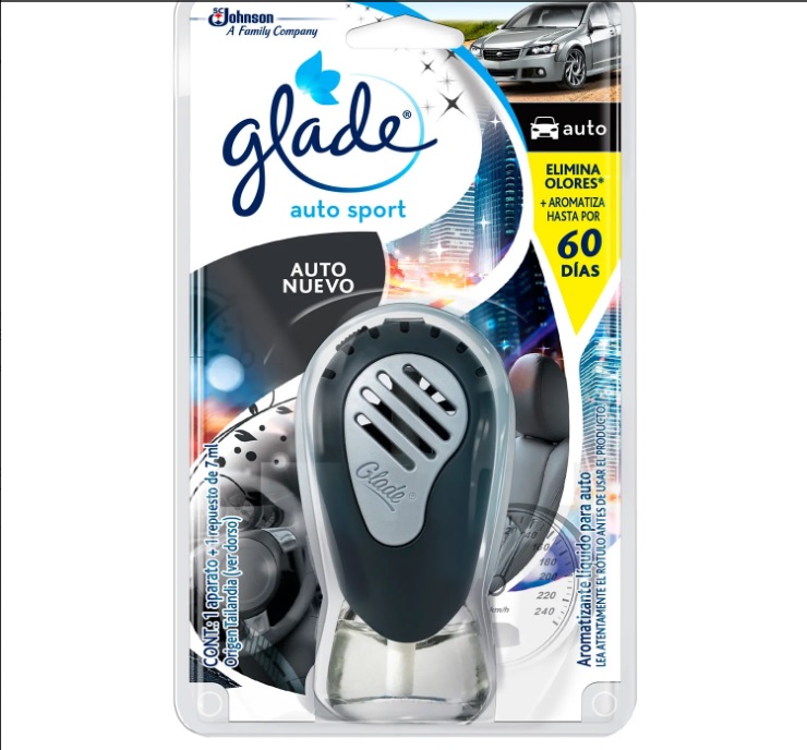 Glade Aromatizante auto sport auto/nuevo (12)