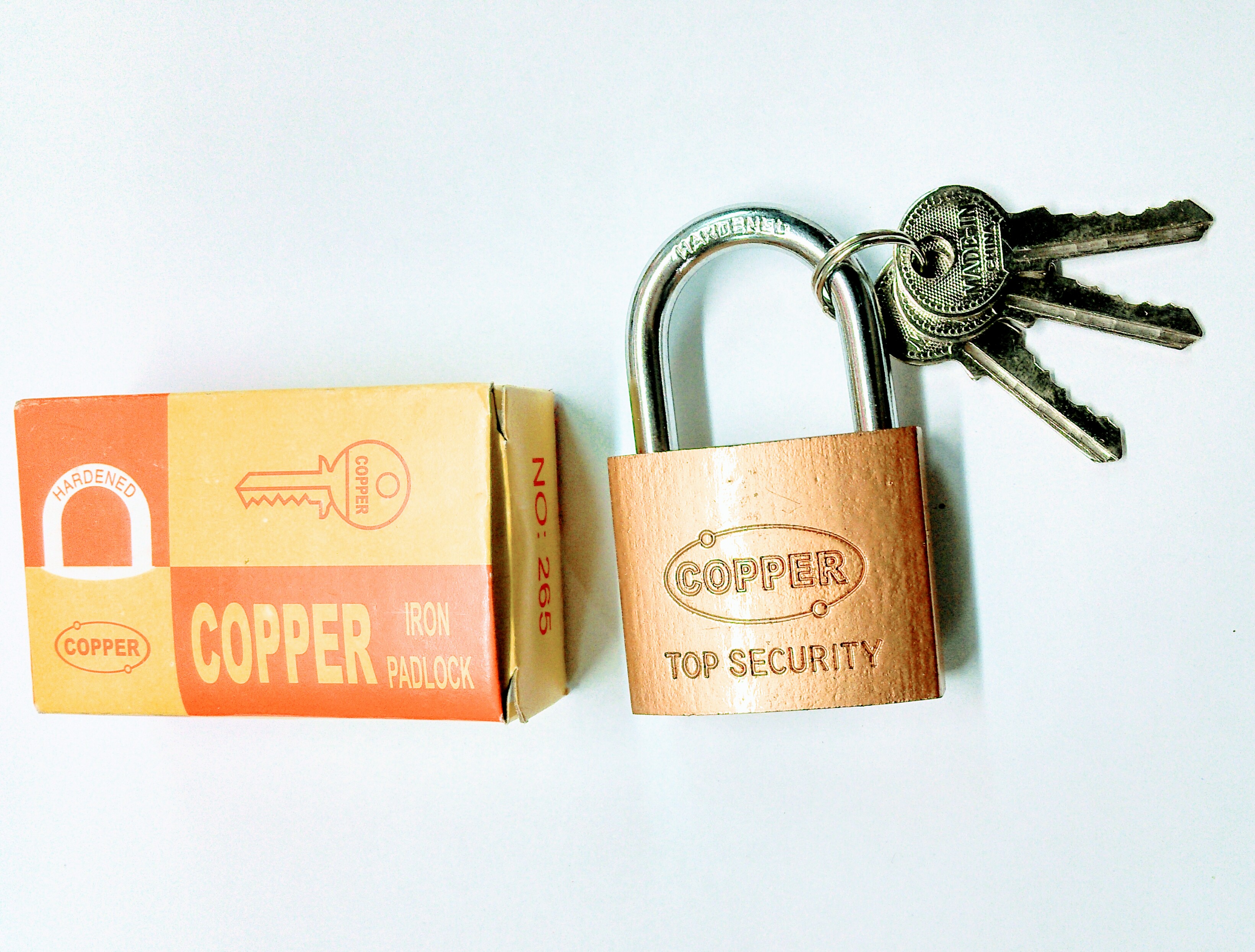 Click para tamaño original Candado 50 mm copper