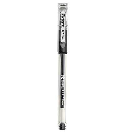 Lápiz gel torre 0.7 mm negro (12)