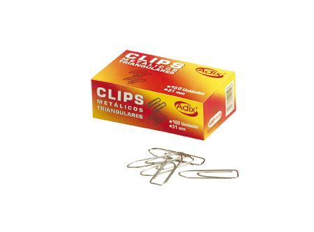 Click para tamaño original Clips Cromados Adix 33mm 100 unid