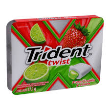 Click para tamaño original Chicle Trident pastillas Frutilla y limón