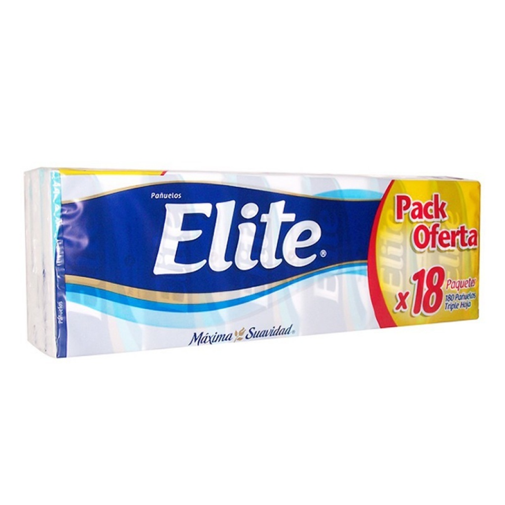 Pañuelo desechable clásico elite pack x18 (12)