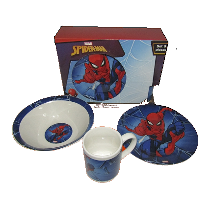 Click para tamaño original Set desayuno spider man marvel (12)