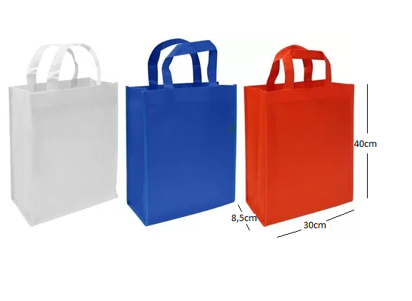 Bolsa reutilizable pliegue 40 x 30 cm colores