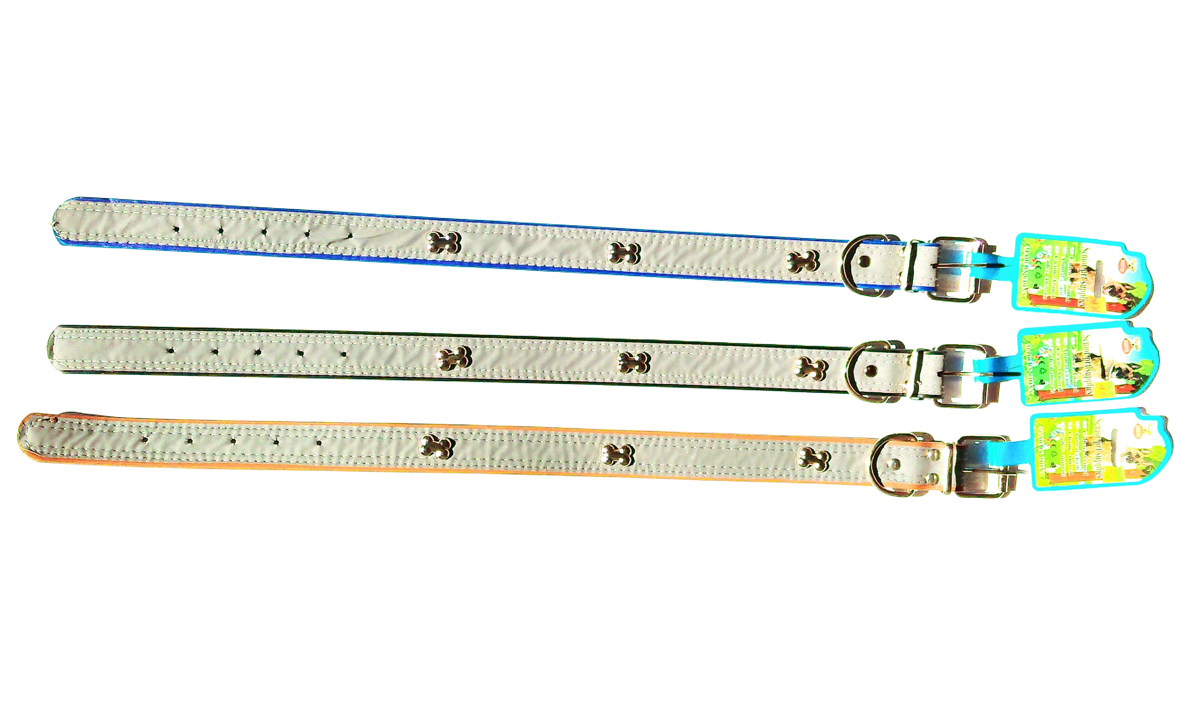 Collar perro aplicaciones huesitos