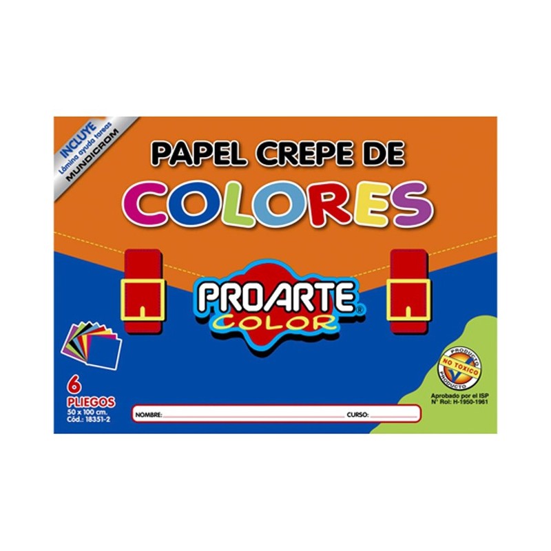 Click para tamaño original Carpeta papel crepé proarte