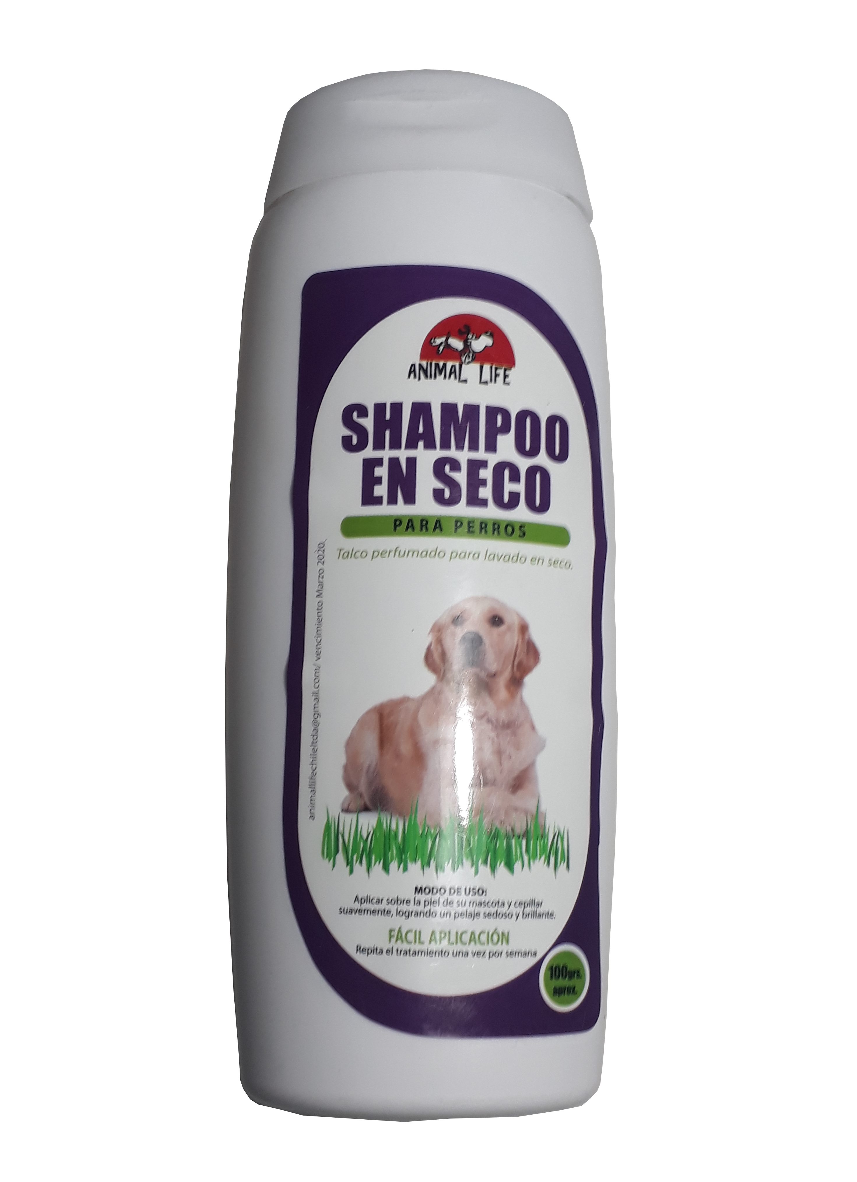 Shampoo en seco para perros animal life(100 g)