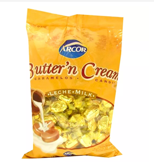 Click para tamaño original Bolsa caramelos Buttern Cream Arcor 810 g