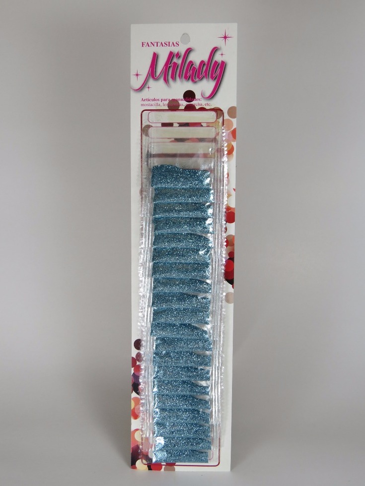 Click para tamaño original Escarcha celeste tornasol 20 unid