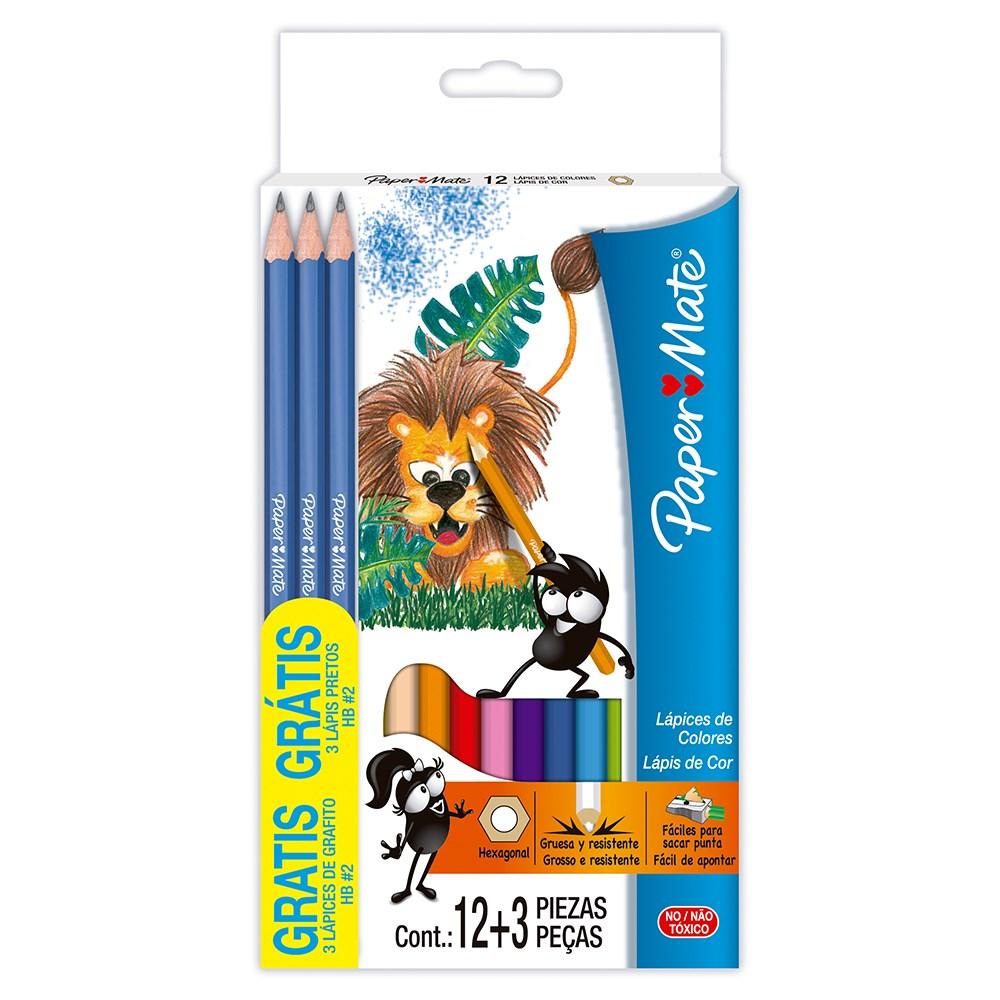 Click para tamaño original Caja lápices color paper mate+3 grafitos