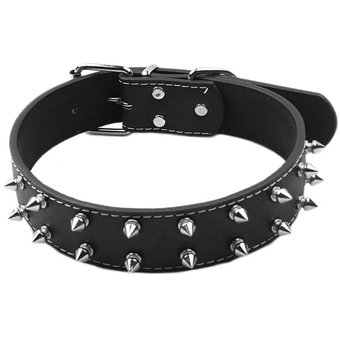 Click para tamaño original Collar mascota puntas metálicas 2.5 cm