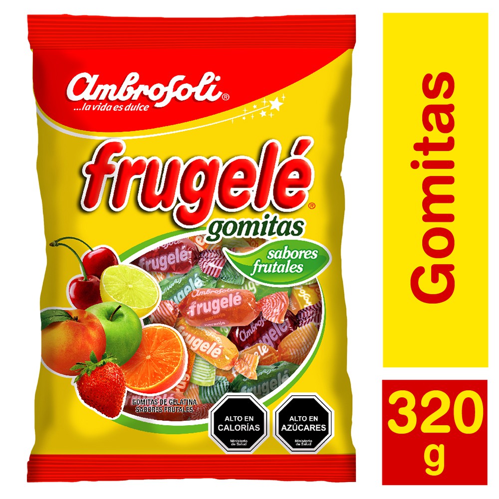 Click para tamaño original Bolsa gomitas frugele Ambrosoli 320g