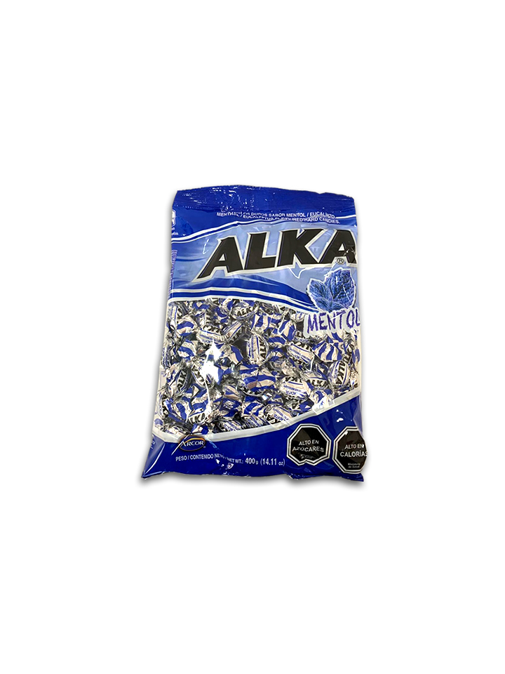 Bolsa caramelo Alka mentol  100 u