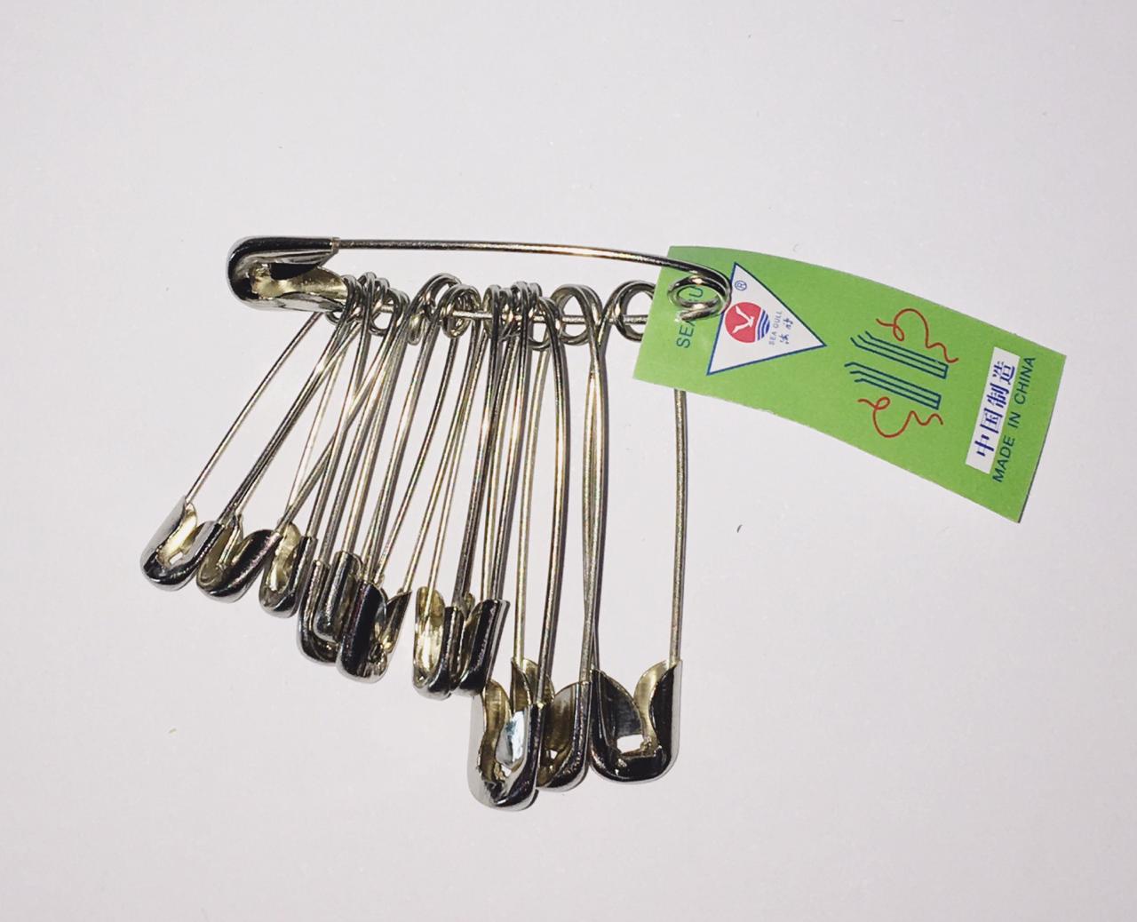 Click para tamaño original Alfileres de gancho plateado mediano pack 10 u (70)