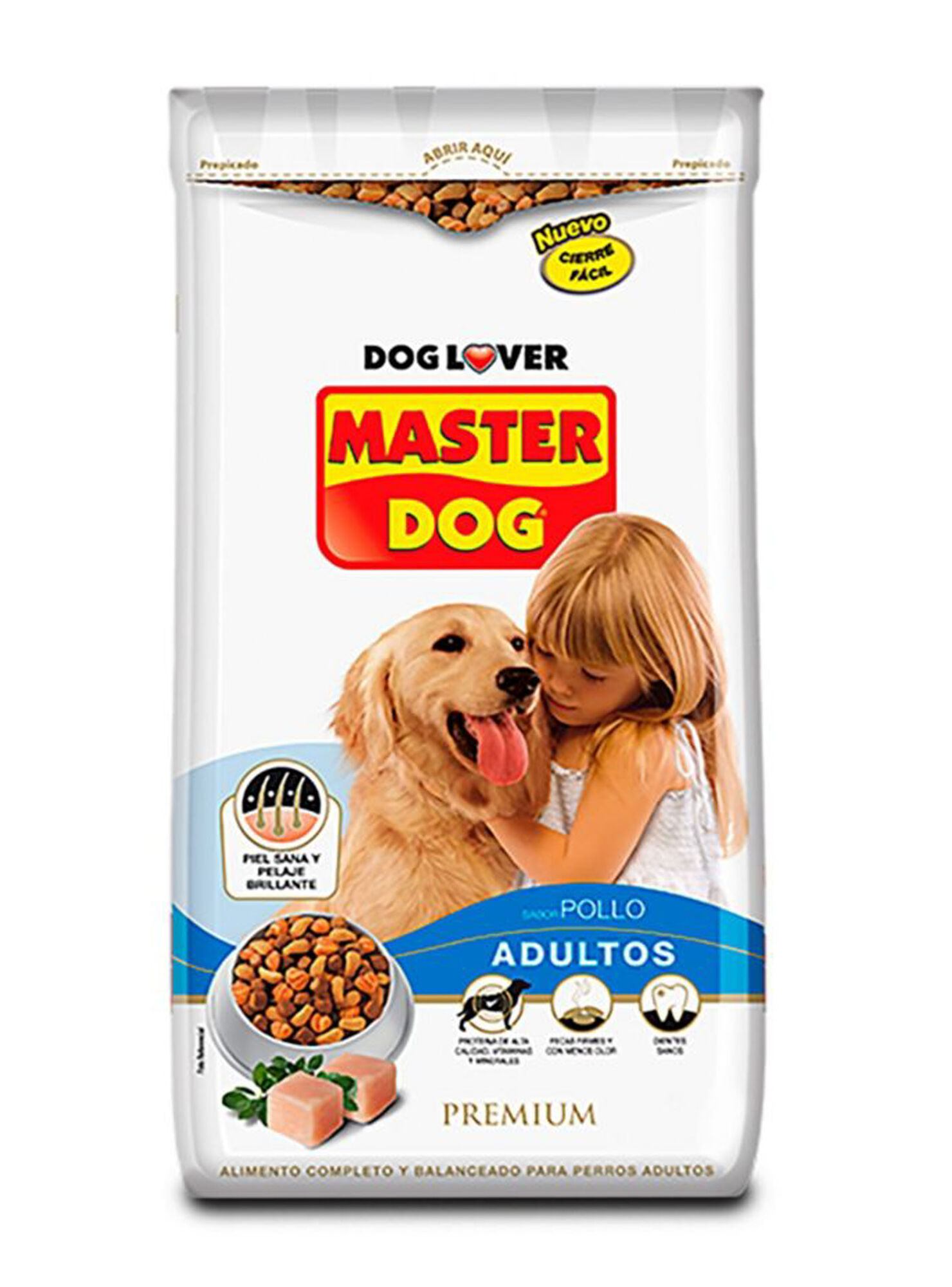 Click para tamaño original Master dog adulto sabor Pollo 18kg