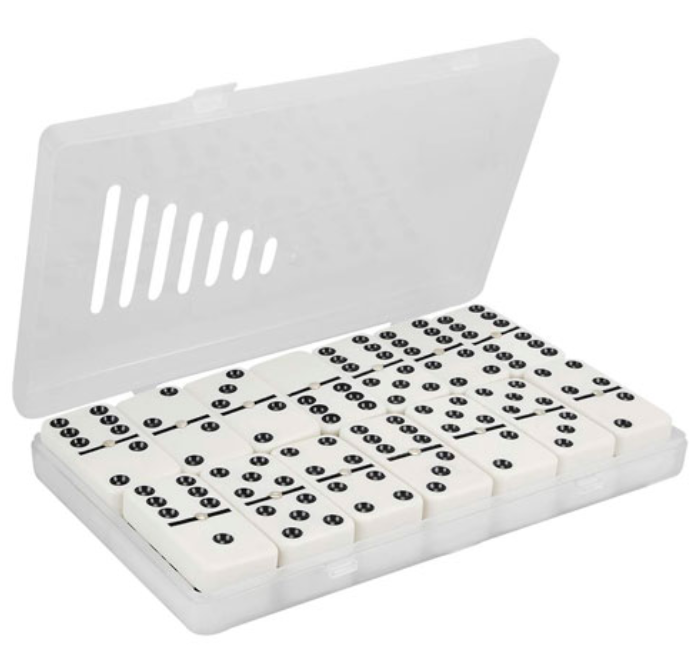Click para tamaño original Dominó caja plástica 28 piezas
