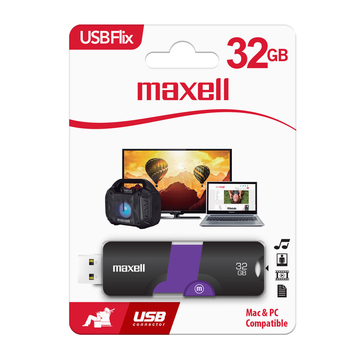 Pendrive maxell 32gb usb flix (10)