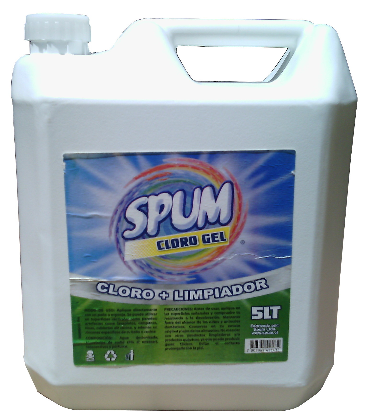 Click para tamaño original Spum cloro gel 5L