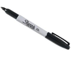Click para tamaño original Plumón sharpie punta fina común negro (14)