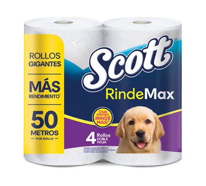 Papel higiénico Scott d/hoja x4 unid 50m (12)