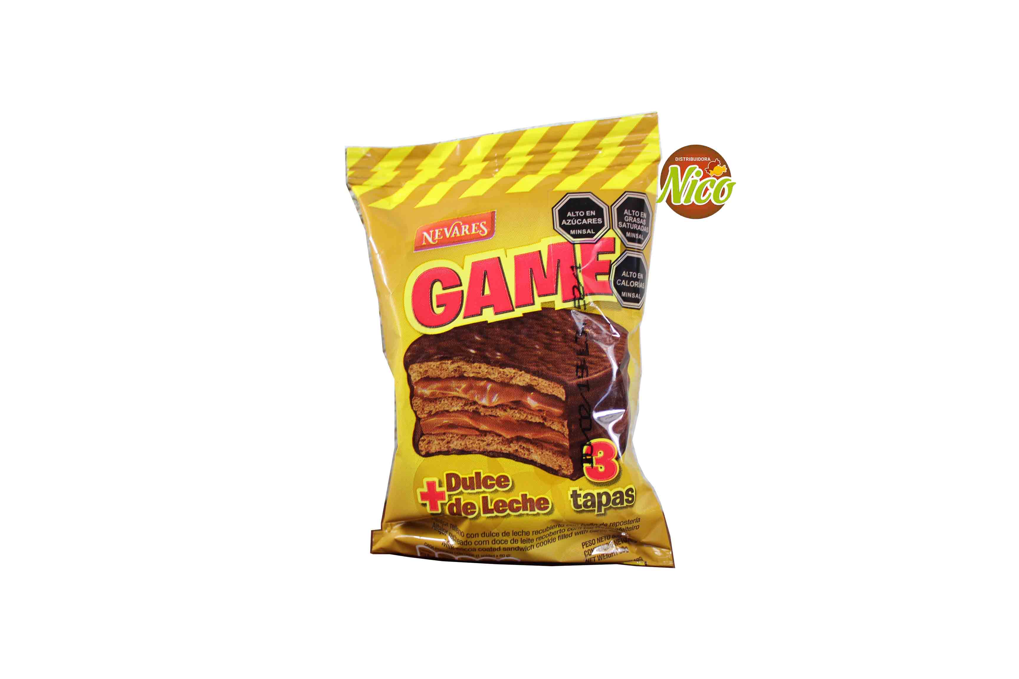 Click para tamaño original Alfajor Game Chocolate Nevares 60g (24).