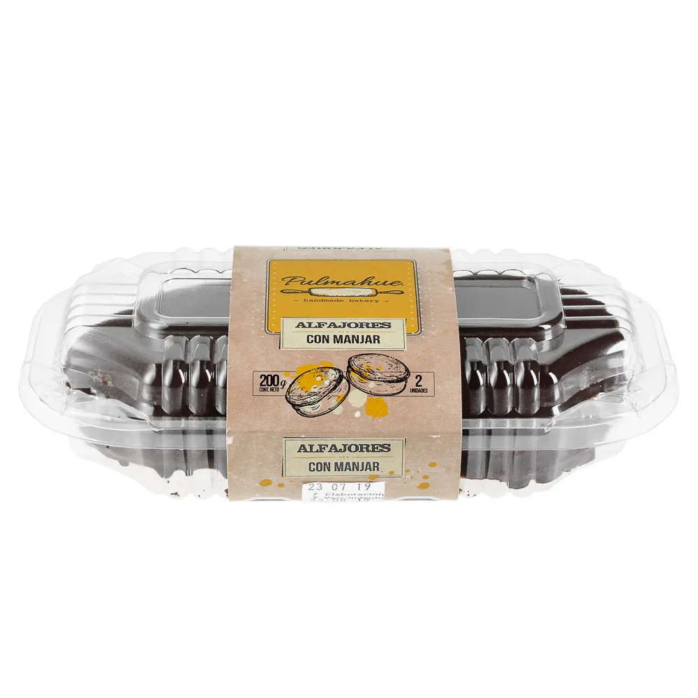 Alfajor manjar chocolate 2 unid  Pulmahue 170g
