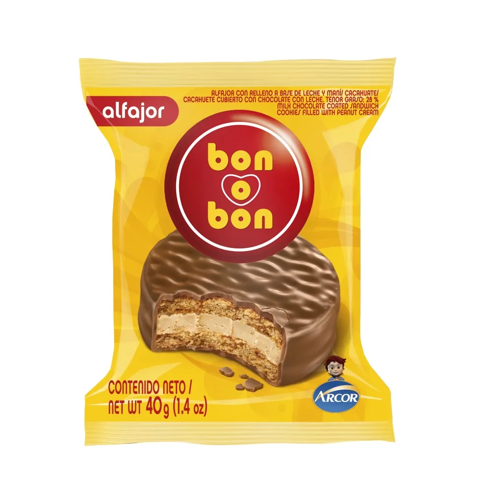 Alfajor sabor chocolate bon o bon  40g (36)