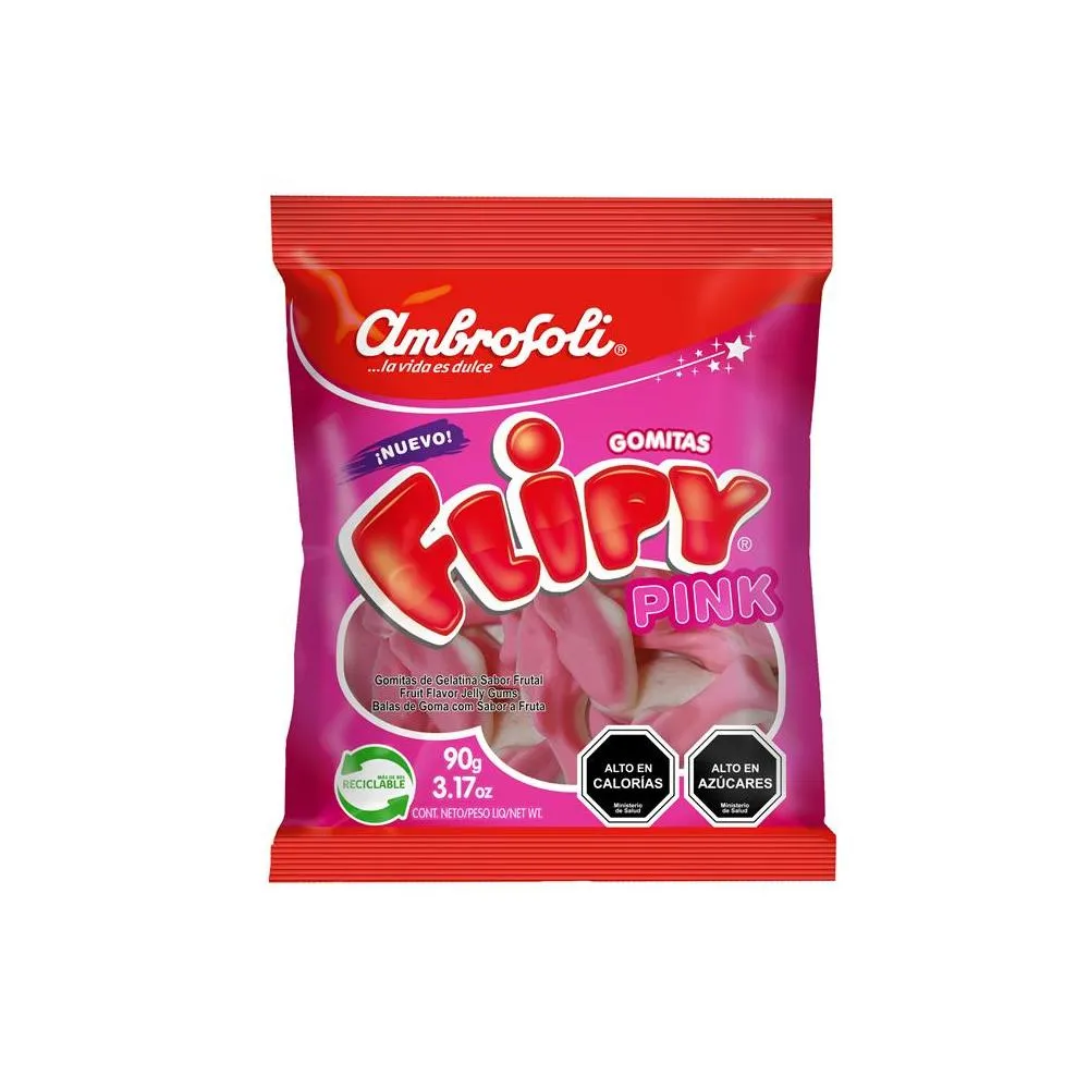 Ambrosoli Gomitas Flipy pink 90g (30)