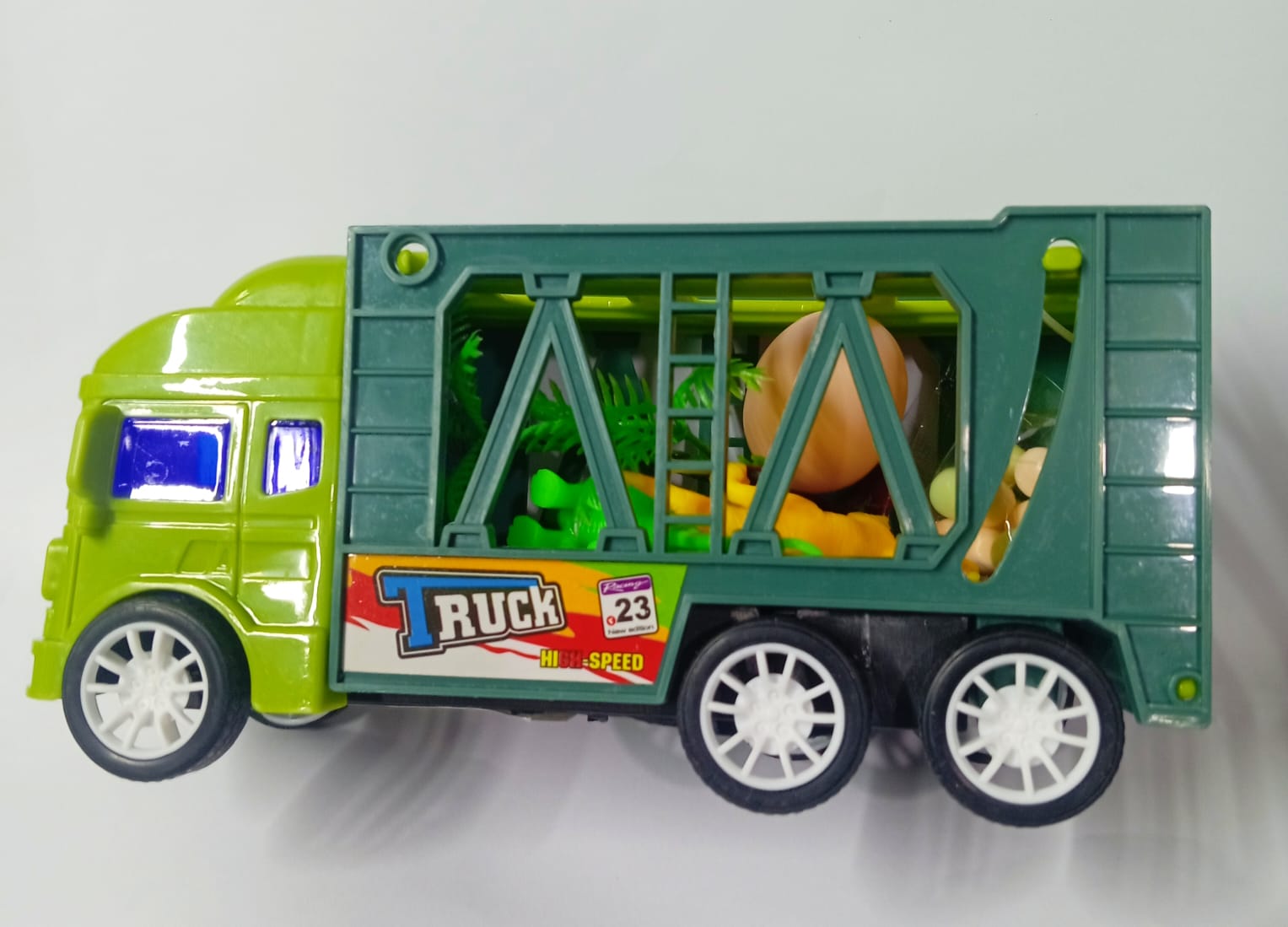 Camión dinosaurio con luz dulces juguete (8)