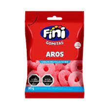 Gomita aros de fresa Fini 90g (12)