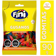 Gomitas gusanos dulces Fini 90 g (12)