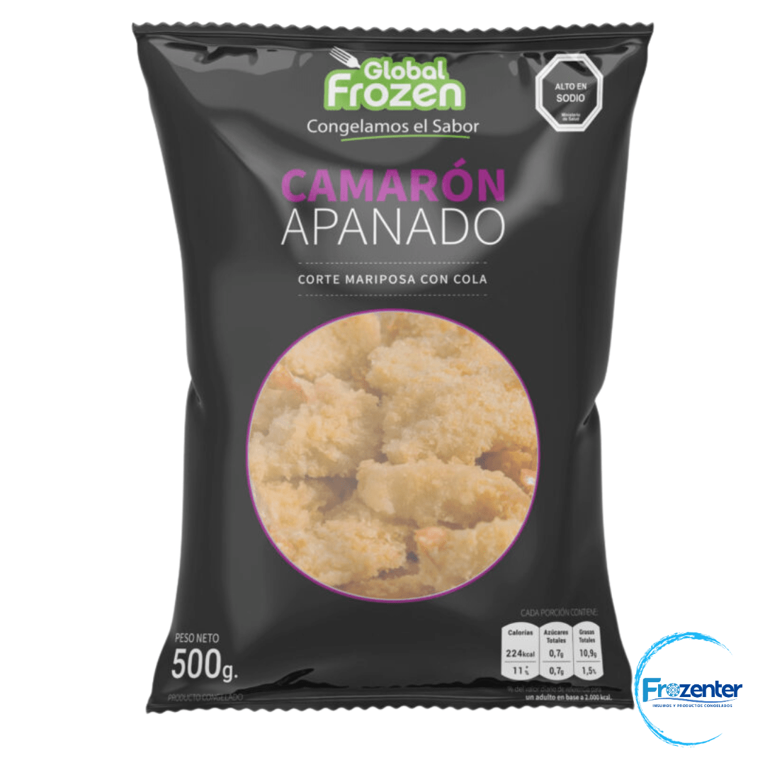 Camarón Apanado corte mariposa Global Frozen 500 g (10)