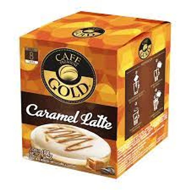 Café caja sabor crema caramel latte Gold 120g (24)