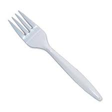 Tenedor desechable x unidad