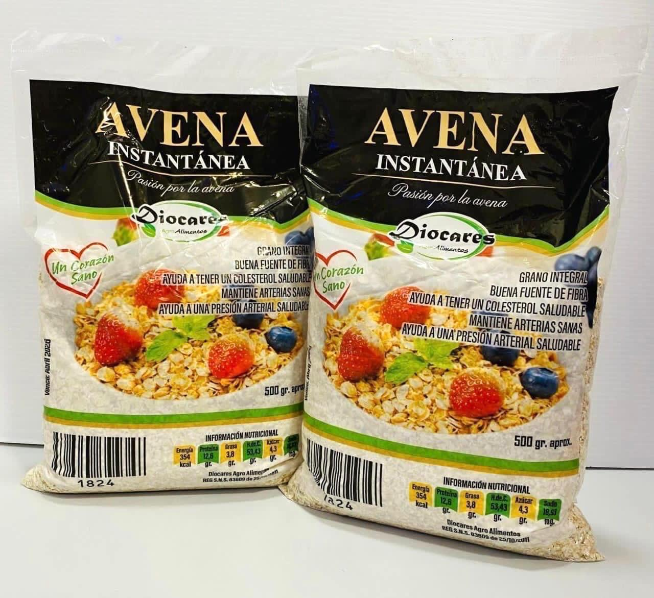 Avena instantánea bolsa Diocares 500g (30)