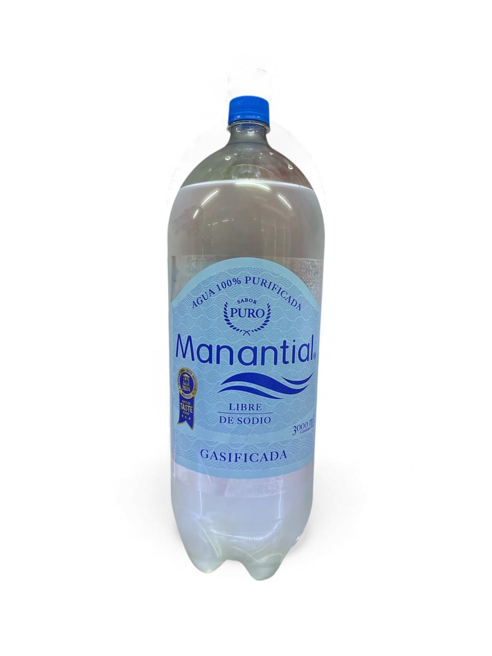 Agua purificada Gasificada Manantial 3L (6)