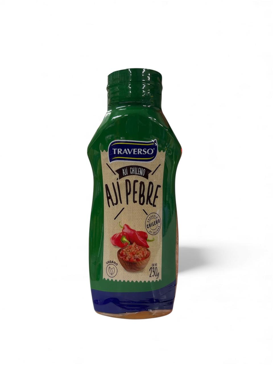 Ají Pebre botella Traverso  230 g