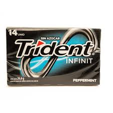 Chicle Infinit  Trident Pepperment azul 26.6 g  (12)