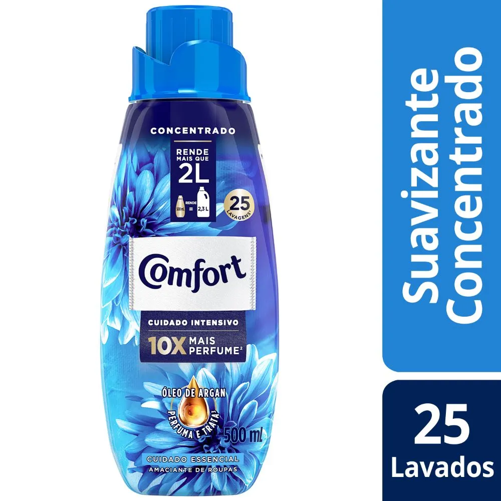 Comfort Suavizante Frescor Intenso (celeste) 500ml (12)