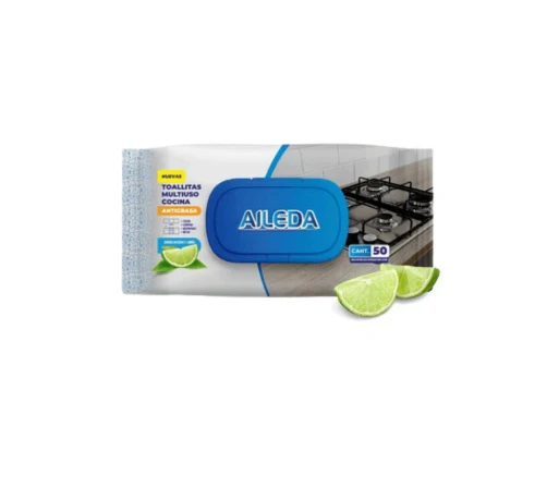 Aileda Toallas Húmedas Multiuso Cocina 50u. (18)
