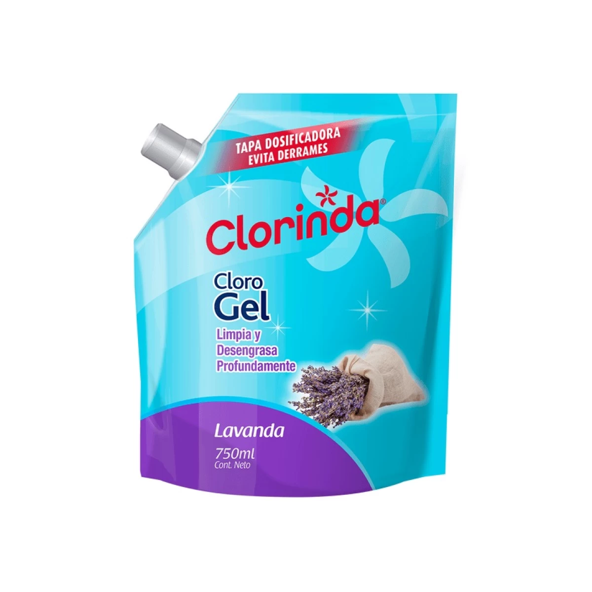 Clorinda Cloro Gel Lavanda Recarga 750ml (12)