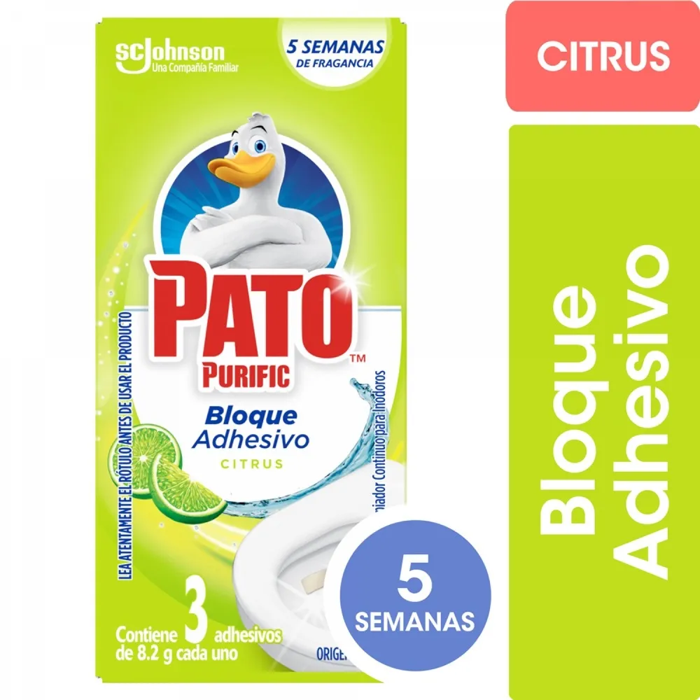 Pato Purific Bloque Adhesivo Citrus 3u. (12)