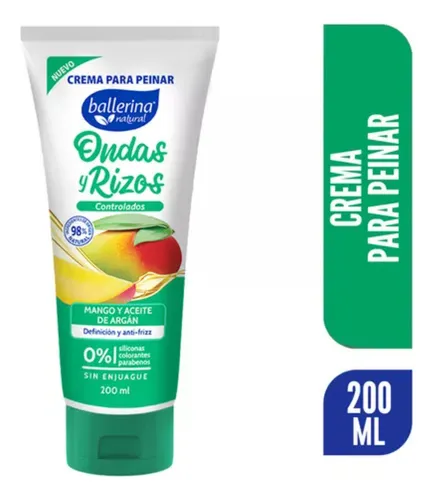 Ballerina Crema de Peinar Ondas y Rizos  200ml (8)